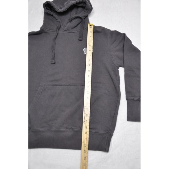 Ivory Ella Hoodie Womens Extra Small Gray Elephant Logo Pullover Kangaroo Pocket - Picture 8 of 9